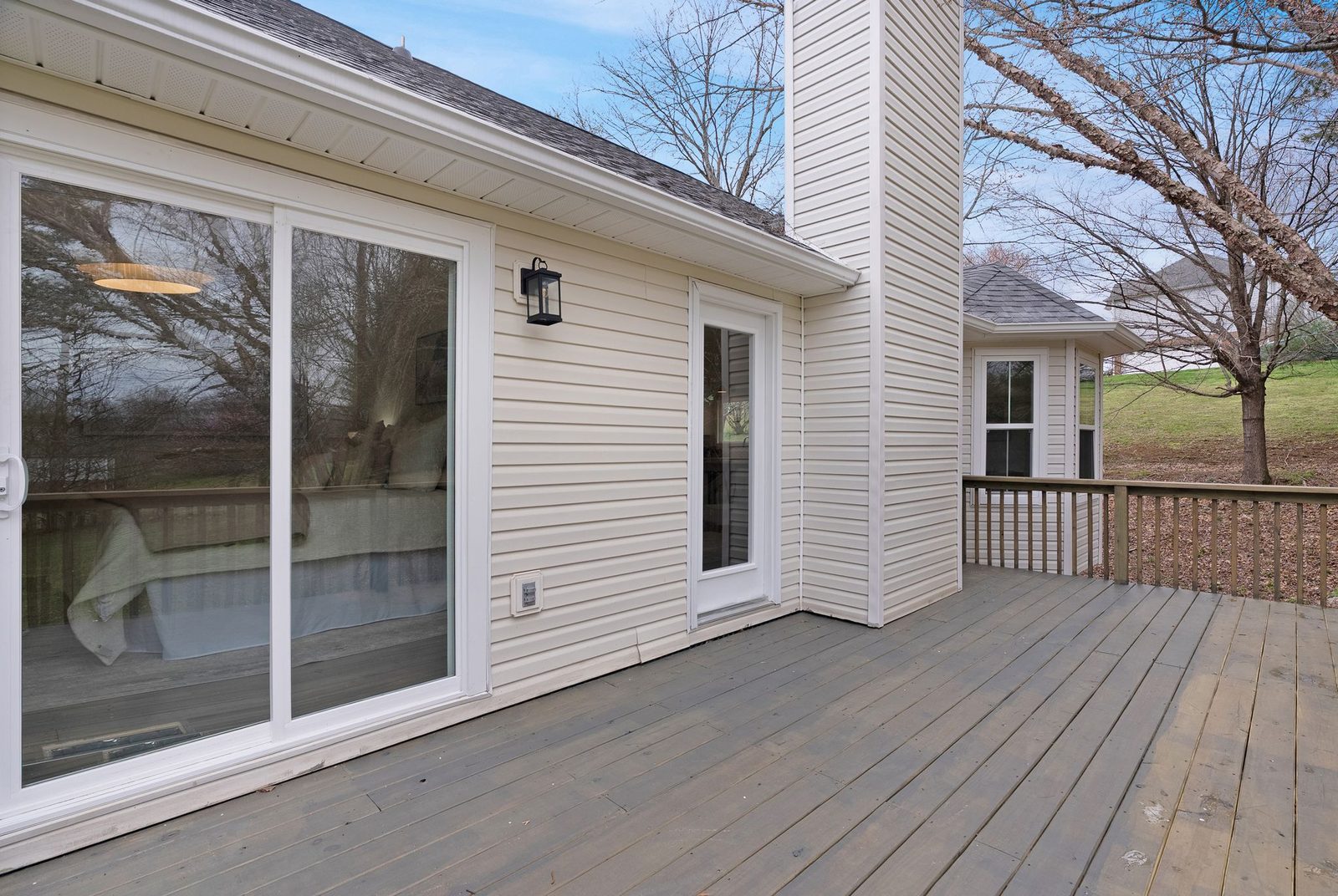 Composite deck rebuild — Franklin — completed by KDC Construction, Middle Tennessee
