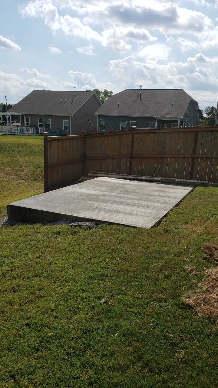 Concrete: Detached concrete pad — Nashville — KDC Construction, Middle Tennessee