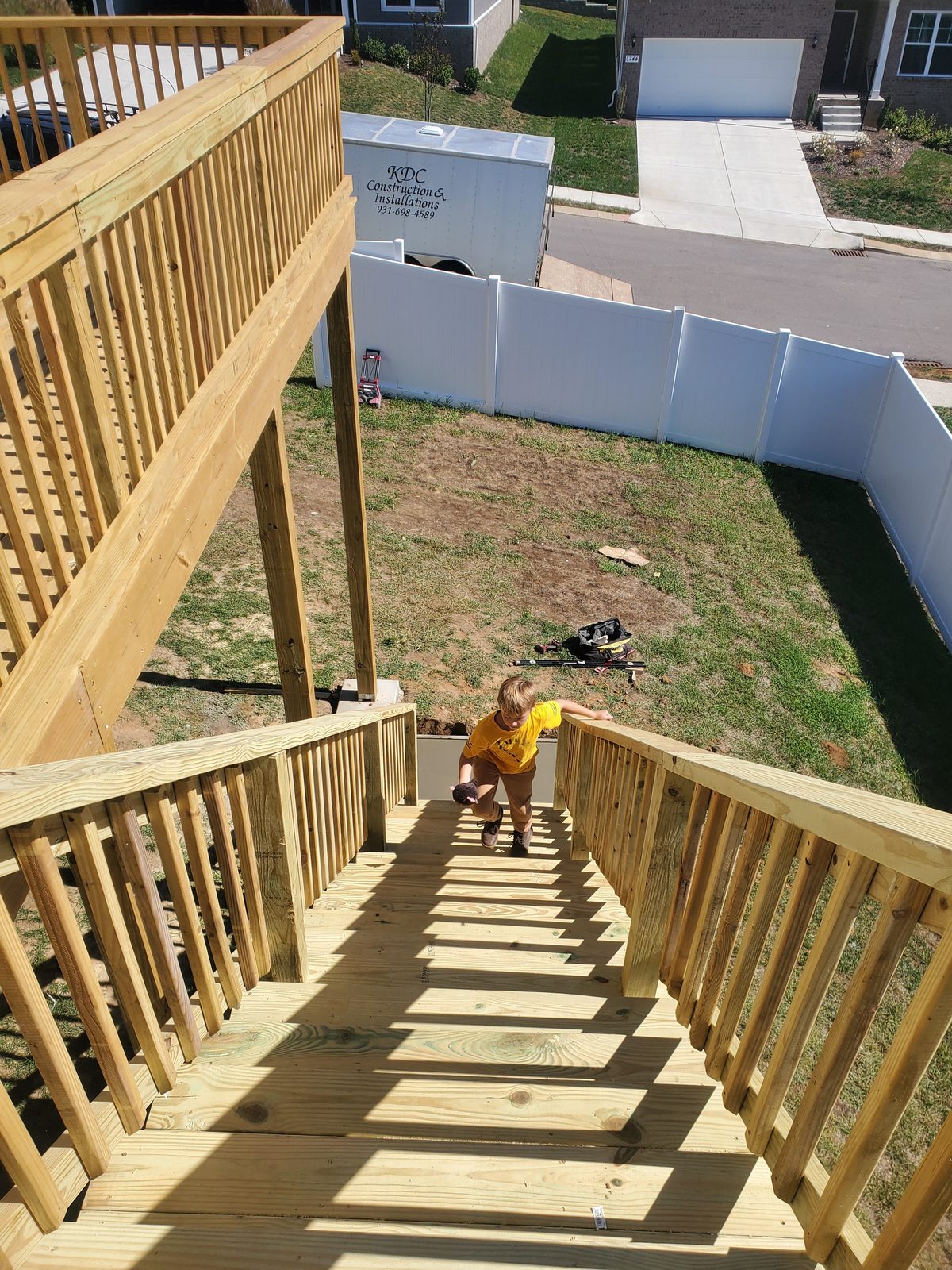 Decks: Elevated back deck — Spring Hill — KDC Construction, Middle Tennessee