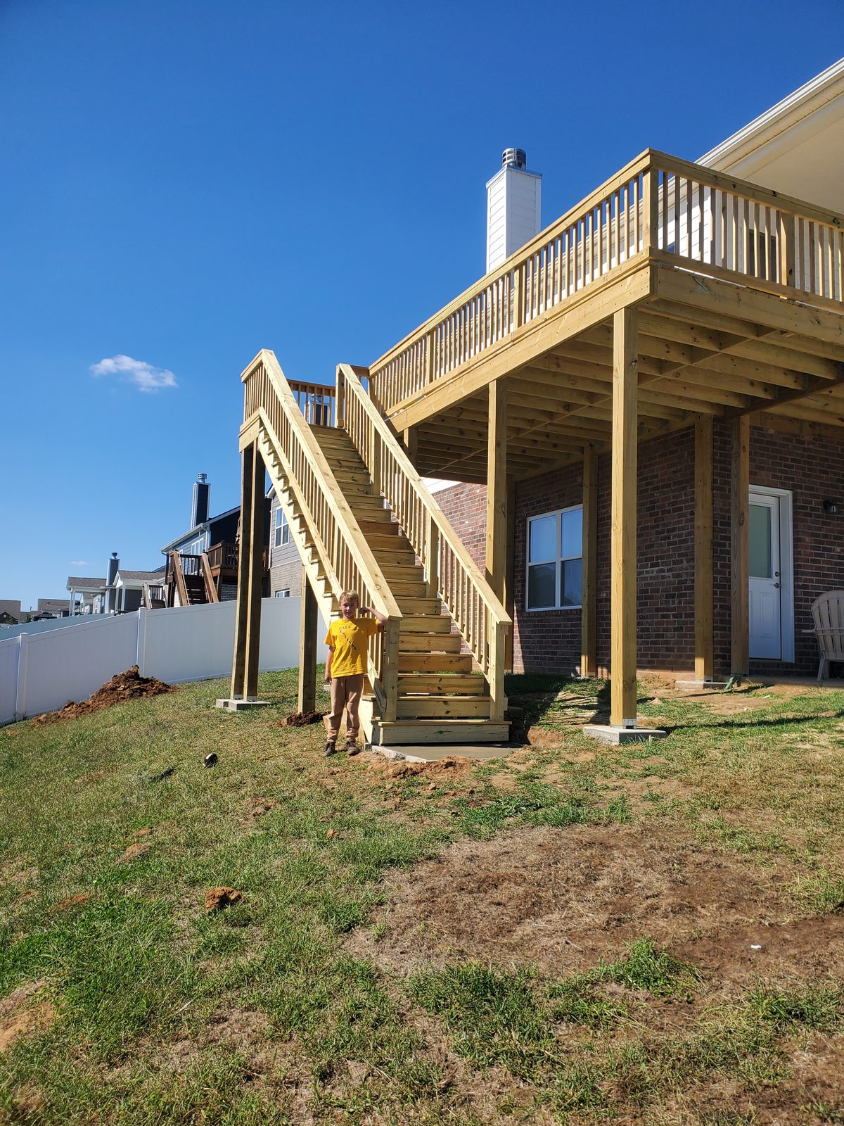 Decks: Two-story deck install — Mount Juliet — KDC Construction, Middle Tennessee