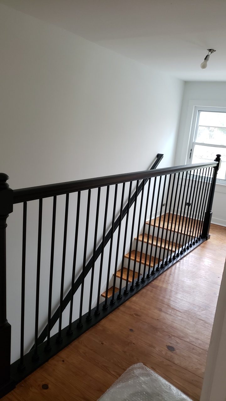 Finish Carpentry: Iron staircase finish — Murfreesboro — KDC Construction, Middle Tennessee