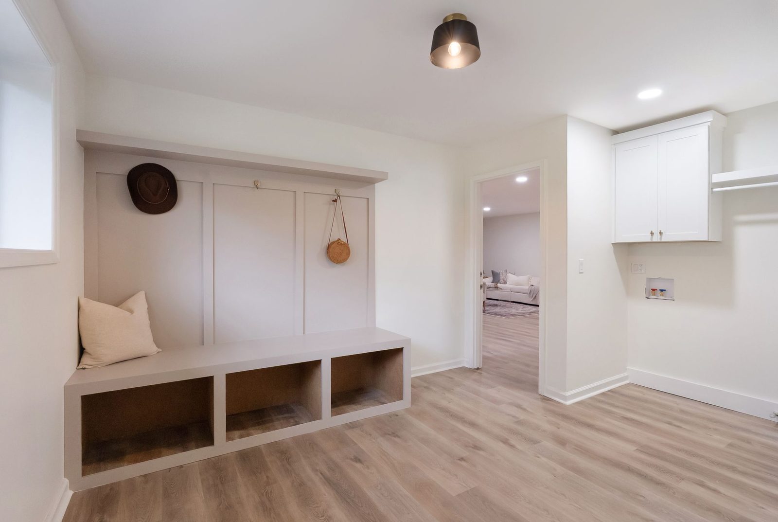 Finish Carpentry: Mudroom built-ins — Hendersonville — KDC Construction, Middle Tennessee